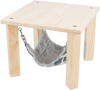 Trixie – Accessoire de repos pour rongeur – Abri en bois avec hamac Sunny - Caractéristiques