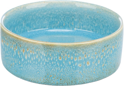 Trixie Voerbak / Drinkbak Keramiek Blauw 16X16 Cm 900 Ml