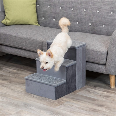 Trixie – Escalier pour chien avec rangements – Gris – 34x50x45 cm - Caractéristiques