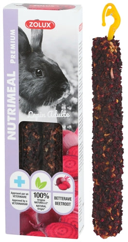 Zolux – Nutrimeal – Sticks pour lapin à la betterave rouge – Lot de 2 - Caractéristiques