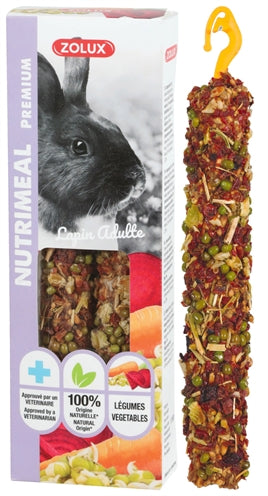 Zolux – Nutrimeal – Sticks pour lapin aux légumes – Lot de 2 - Caractéristiques