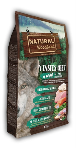 Natural Woodland – Croquettes pour chien – Régime 4 Saveurs – 10 kg - Caractéristiques
