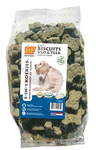 BF Petfood – Friandises pour chien – Biscuits 3-en-1 Peau, Pelage et Défenses – 500 g - Caractéristiques