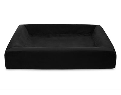 Bia Bed Royal Fluweel Hoes Hondenmand Zwart Bia-7 120X100X15 Cm