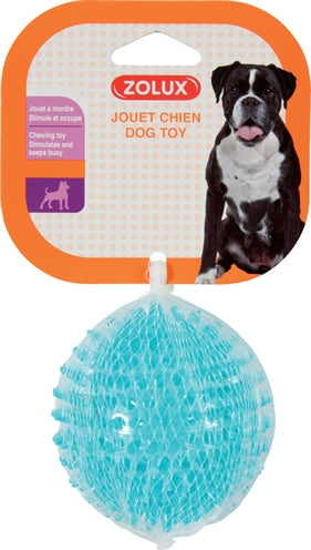 Zolux – Jouet pour chien – Balle à picots turquoise Pop en TPR – 8 cm - Caractéristiques