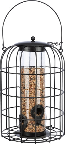 Trixie – Accessoire Oiseau – Distributeur d'Alimentation – Protection Grillagée – Noir – 26 cm - Caractéristiques