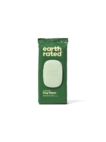 Earth Rated Dog Wipes Geurloos Composteerbaar 20,5X20,5 Cm 100 St