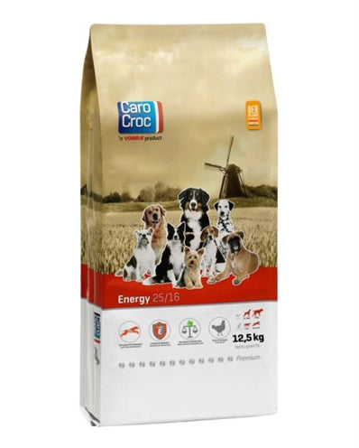 CaroCroc – Croquettes pour chien – Énergie 25/16 – 12,5 kg - Caractéristiques