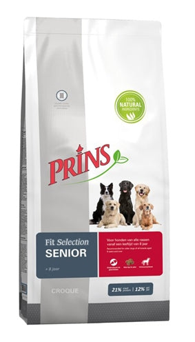 Prins – Croquettes pour chien – Fit Sélection Senior – 15 kg - Caractéristiques