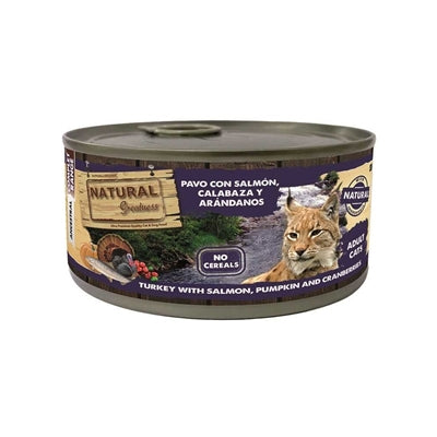 Natural Greatness – Aliment humide pour chat – Dinde, Saumon, Citrouille et Canneberges – 185 g - Caractéristiques