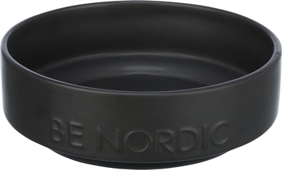 Trixie Be Nordic Voerbak Hond Keramiek / Rubber Zwart 18 Cm