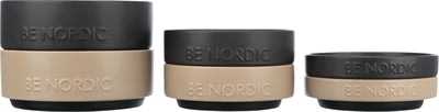 Trixie Be Nordic Voerbak Hond Keramiek / Rubber Taupe 16 Cm 2 St