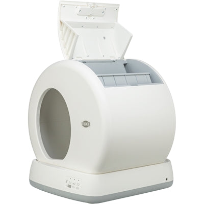 Trixie – Maison de toilette autonettoyante pour chat – Plastique blanc – 53x52x55,5 cm - Caractéristiques