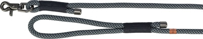Trixie Soft Rope Hondenriem Zwart / Grijs 100X1 Cm