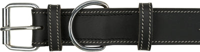 Trixie – Collier pour chien – Cuir Gras Rustique Heartbeat Noir – 34-40 x 3 cm - Caractéristiques