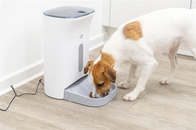 Trixie Voederautomaat Tx8 2.0 Wit / Grijs 4,5 Ltr 24X19X38 Cm