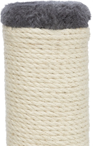 Trixie – Poteau à griffer Batres – Sisal et Peluche – Gris Platine – 62 cm - Caractéristiques