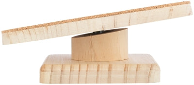 Trixie – Accessoire d'exercice pour rongeur – Disque d'exercice en bois et liège pour hamsters – 22 cm - Caractéristiques