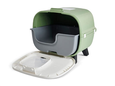 Savic – Maison de toilette pour chat – Mira Vert Botanique – 55,5x44x49,5 cm - Caractéristiques
