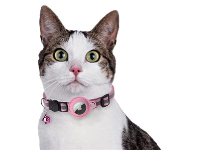 Croci – Collier pour chat – Rose – Avec support pour balise – 19-26 x 1,5 cm - Caractéristiques