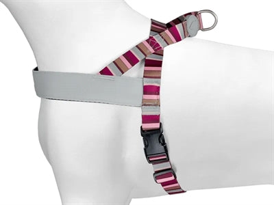 Morso – Harnais pour chien – Norvégien Skyline Rouge/Rose recyclé - Caractéristiques
