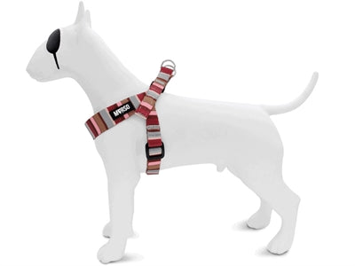 Morso – Harnais pour chien – Skyline Rouge/Rose recyclé - Caractéristiques
