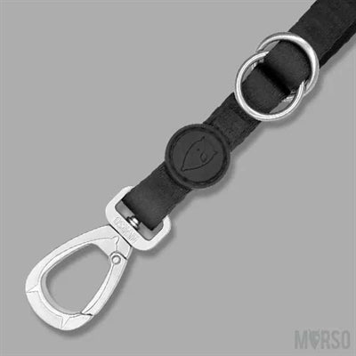 Morso Hondenriem Verstelbaar Gerecycled Pureness Zwart 75-230X1,5 Cm 4-20 Kg