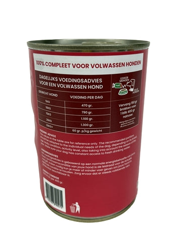 Freds – Aliment humide pour chien – Multipack Gibier – 4,8 kg - Caractéristiques