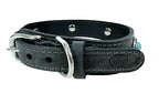 Sazzz Zzzsazzz Halsband Hond Boho Treasure Stone Vintage Leer Antraciet