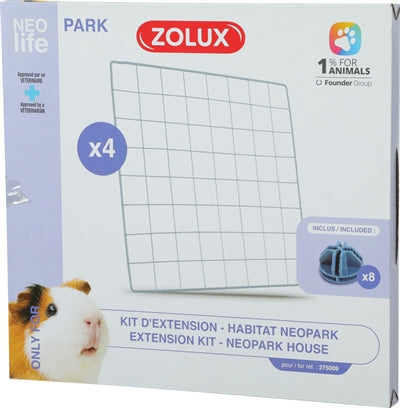 Zolux Neolife Neopark Cavia Uitbereidingsset Gaaspanelen 35X35 Cm 4 St