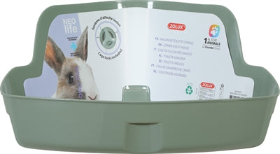 Zolux Neolife Hoektoilet Konijn Groen 42X31X21 Cm