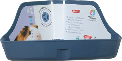 Zolux Neolife Hoektoilet Cavia Blauw 32X25X15 Cm