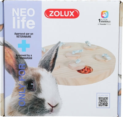 Zolux Neolife Treat Tray Konijn Hout 23X23 Cm