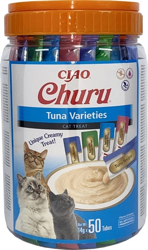 Inaba – Friandises pour chat – Churu Multipack Variétés de Thon – 700 g - Caractéristiques