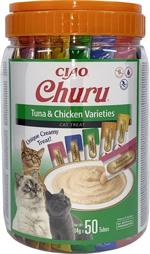 Inaba – Friandises pour chat – Churu Multipack Variétés de Thon et de Poulet – 700 g - Caractéristiques