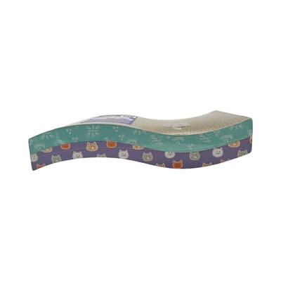 Easypets – Griffoirs pour chat – Lot de 2 planches en forme de vague avec herbe à chat - Caractéristiques