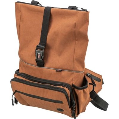 Trixie – Sac à dos 2-en-1 et Sacoche ventrale – Rolltop avec Ceinture – Rouille - Caractéristiques