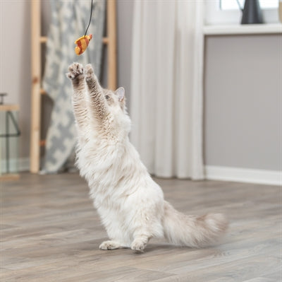 Trixie Kattenhengel Vis Kunststof / Pluche 46 Cm 4 St