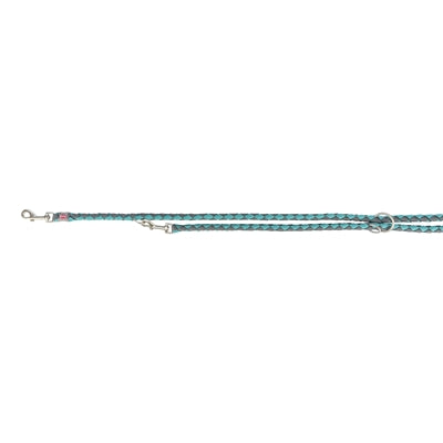 Trixie – Laisse pour chien – Cavo réglable bleu aqua/gris graphite - Caractéristiques