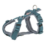 Trixie Hondentuig Premium Trekking Petrol Blauw/ Grafiet Grijs