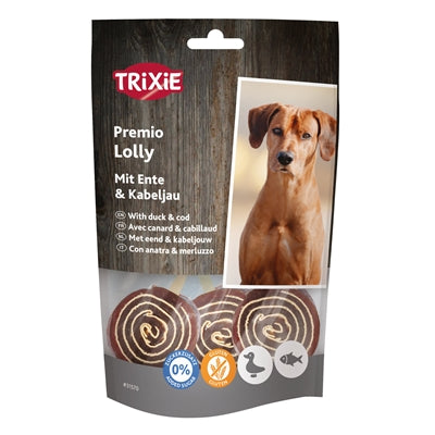 Trixie – Friandises pour chien – Sucettes de Canard et Cabillaud – 80 g - Caractéristiques