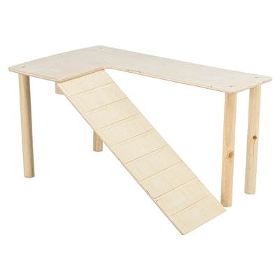 Trixie – Plateforme avec rampe pour souris et hamster – Bois Naturel – 47x30x25 cm - Caractéristiques