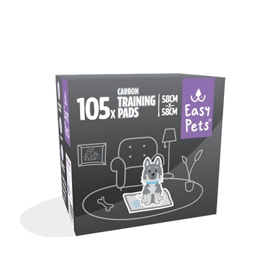 Easypets Puppy Carbon Training Pads 58X58 Cm 105 St