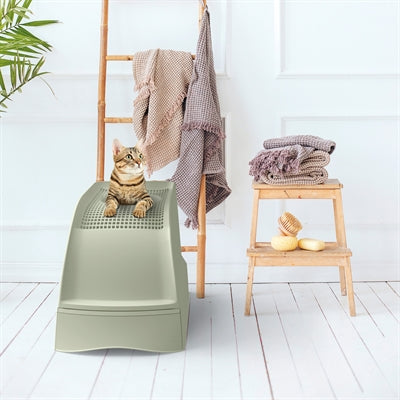 Imac – Frida – Maison de toilette à entrée par le haut avec tiroir amovible – Vert Forêt – 56x40x43,5 cm - Caractéristiques