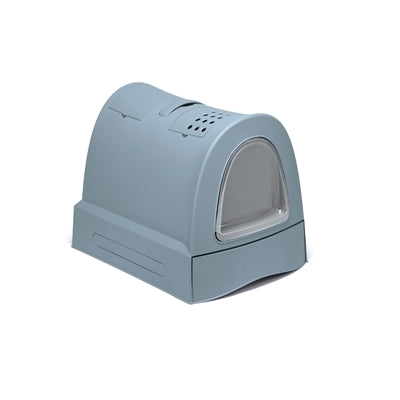 Imac – Zuma 2nd Life – Maison de toilette avec tiroir amovible – Plastique Recyclé – Bleu Avio – 40x56x42,5 cm - Caractéristiques