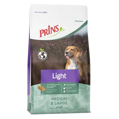 Prins – Croquettes pressées pour chien – ProCare Léger et faible en calories – 12 kg - Caractéristiques