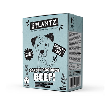 Henart – Aliment végétal humide pour chien – Plantz Garden Goodness Morceaux "Comme du Bœuf" - Caractéristiques
