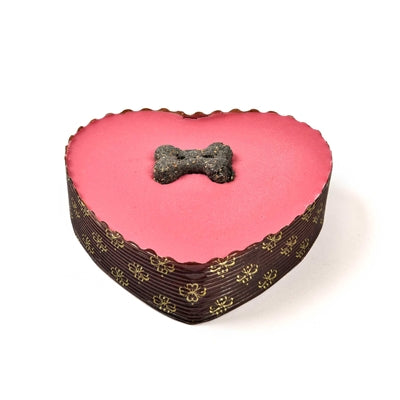 Barking Bakery – Friandise pour chien – Gâteau au Poulet et Glaçage Yaourt Rose – 10 cm - Caractéristiques