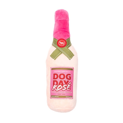 FuzzYard – Jouet pour chien – Peluche Bouteille de Rosé « Dog Day » – 23 cm - Caractéristiques