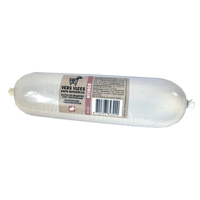 Freds – Saucisse de viande fraîche étuvée pour chien – Lapin sans céréales ni gluten – 900 gr - Caractéristiques